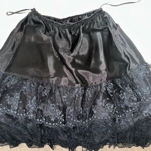 Elegant Black Lace Skirt